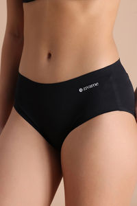 Zivame Medium Rise Full Coverage No Visible Panty Line Hipster  - Black Beauty — thumbnail 5